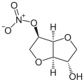 Deutsch: Struktur von Isosorbitmononitrat English: Structure of isosorbide mononitrate (monosorbitrate)