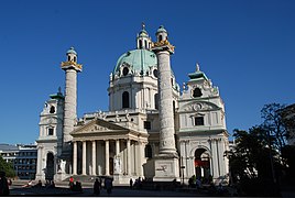 Iglesia de San Carlos Borromeo, Viena, 1716–1723