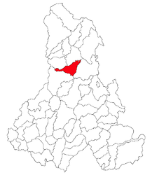 Location in Harghita County