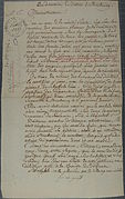 Lettre du 30 octobre 1792 de Jacob Graff demandant de rayer son frère George Graff, ex-capucin, de la liste des émigrés, celui-ci étant décédé le 1er germinal (la loi du 23 octobre 1792 proclamait le bannissement à perpétuité des émigrés et condamnait à mort ceux qui rentreraient)[36].