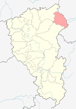 Тяжинский район Тяжинский муниципальный округ на карте