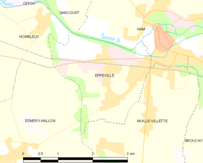 Poziția localității Eppeville
