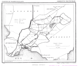 Kaart van Nieuwendam