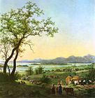 На озере Кимзее. 1850-е. Холст, масло. Нимфенбург, Мюнхен