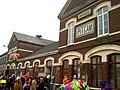 Het gemeentehuis tijdens het carnaval