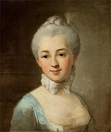 Izabela Lubomirska. Porträtt utfört av Per Krafft den äldre 1767.