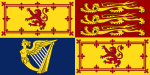 Royal Standard van die Verenigde Koninkryk soos gebruik in Skotland[19]