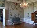 Rokokozimmer mit bemalten Tapeten aus Schloss Lohm im Kreis Kyritz, um 1740