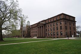Another photo of Wesleyan University, this time used in a young adult book, Beyond Words: Lin-Manuel Miranda, Stephanie Kraus, published by Teacher-Created Materials.