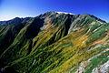 Mount Aino in autumn from Mount Kita