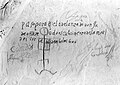 Spanish inscription at El Morro National Monument, 1605, with later graffiti.