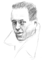 Albert Camus sketched by Petr Vorel