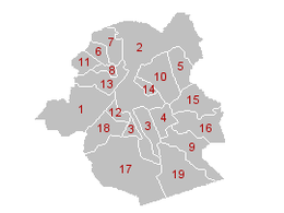 Regione di Bruxelles-Capitale – Mappa