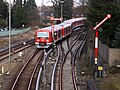 Ein 474 bei der Einfahrt in den Bahnhof Blankenese