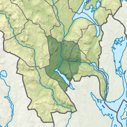 Map of Eiker with municipalities