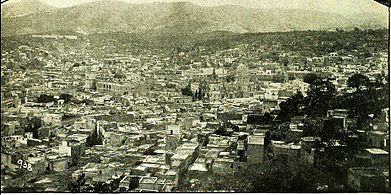 Panorámica de Pachuca en 1906