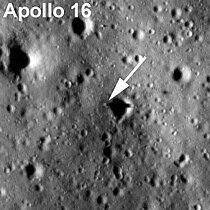 Lugar de alunizaje del Apolo 16