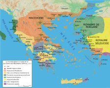 Map Macedonia 200 BC-fr.svg