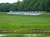 Neues Nahleauslassbauwerk mit Neuer Luppe im Vordergrund