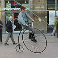 Un velocipede biciclo utilizzato in tempi moderni
