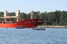 Pan Voyager moored in the Willamette