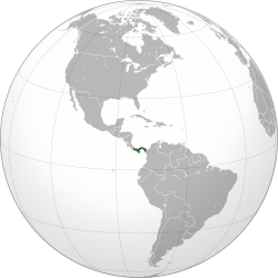 Location of پاناما