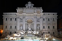 Photographie de la Fontaine de Trevi de Rome