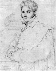 Portrait of Blondel by Ingres.