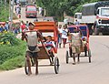 Rickshawar (pousse-pousse) på Madagaskar.