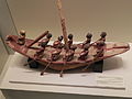 Archaeological sculpture of a rowing boat