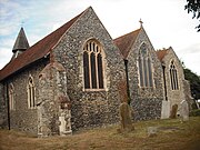 St Mary the Virgin's Church in Upchurch, typische Dorfkirche in Kent, England