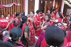 Nepáli táncosok