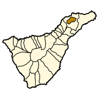 Localização de Tegueste em Tenerife