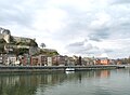 Namur: roe Meuse, qesr u binay parlamentoy.