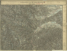 Im Westen von Oberhaag (Aufnahmeblatt der 3. Landesaufnahme), um das Jahr 1879