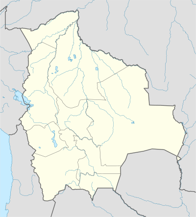Mapa konturowa Boliwii