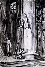 Thumbnail for File:Charles Ricketts - Saint Joan - Rheims Cathedral.jpg