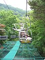 The skyline ride (like a ski lift) is a popular way to get from one section of Everland to another