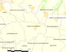 Mapa obce La Neuville-Bosmont