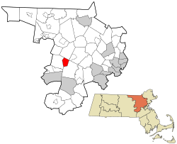 Location in Middlesex County in Massachusetts