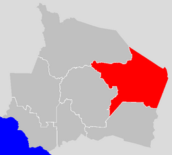 Location of Jempol District in Negeri Sembilan