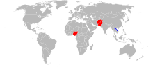 Countries with polio cases in 2016