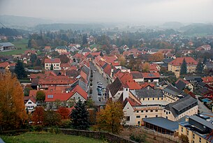 Blick auf Bad Schwanberg von der Josefikirche