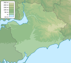 Kamianka-Dniprovska is located in Zaporizhzhia Oblast