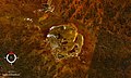 Lake Acraman (impact crater) in South Australia, Landsat image. Screen capture from NASA World Wind.