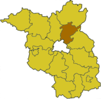Distrikto Barnim sur la mapo de Brandenburgio