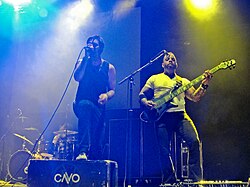 Cavo performing at the Carnival of Madness tour in Laredo, Texas