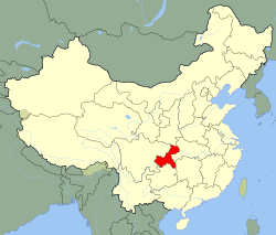 Lokasi Perbandaran Chongqing di China