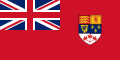 Прапор Канади 1957 року, використовувався до 1964 року.