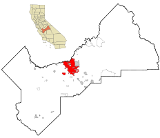 Location in the state of کالیفرنیا